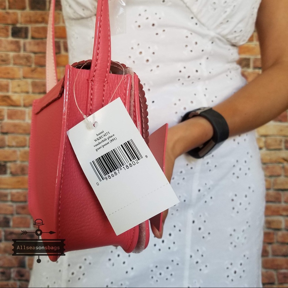 Kate Spade Vanderbilt place bow pink crossbody - Picture 7 of 8